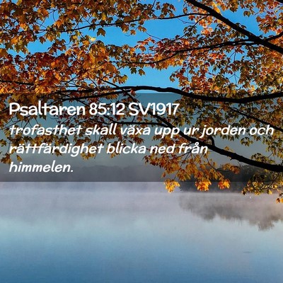 Picture 02 - Psaltaren 85:12 SV1917 - trofasthet skall växa upp ur jorden och - Bible Verse Picture