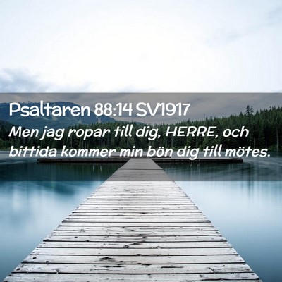 Picture 02 - Psaltaren 88:14 SV1917 - Men jag ropar till dig, HERRE, och bittida kommer - Bible Verse Picture