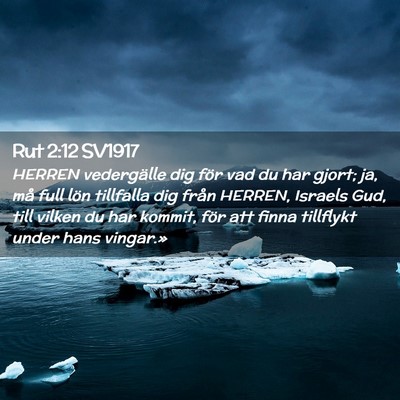 Picture 02 - Rut 2:12 SV1917 - HERREN vedergälle dig för vad du har gjort; ja, - Bible Verse Picture