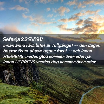 Picture 02 - Sefanja 2:2 SV1917 - innan ännu rådslutet är fullgånget -- den - Bible Verse Picture
