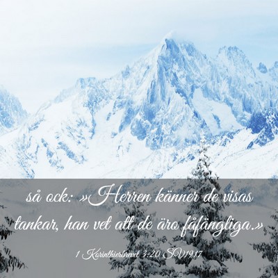 Picture 03 - 1 Korinthierbrevet 3:20 SV1917 - så ock: »Herren känner de visas tankar, han - Bible Verse Picture