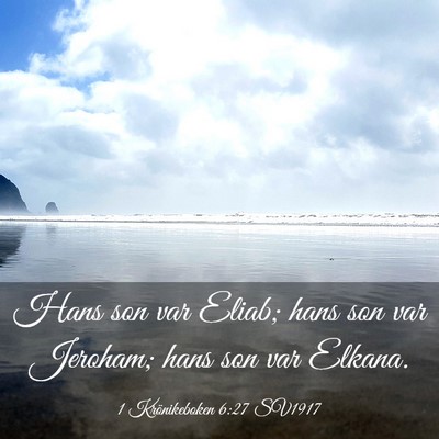 Picture 03 - 1 Krönikeboken 6:27 SV1917 - Hans son var Eliab; hans son var Jeroham; hans - Bible Verse Picture