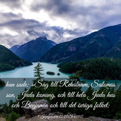 Picture 03 - 1 Kungaboken 12:23 SV1917 - han sade: »Säg till Rehabeam, Salomos son, Juda - Bible Verse Picture