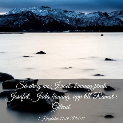 Picture 03 - 1 Kungaboken 22:29 SV1917 - Så drog nu Israels konung jämte Josafat, Juda - Bible Verse Picture