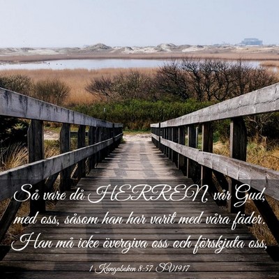 Picture 03 - 1 Kungaboken 8:57 SV1917 - Så vare då HERREN, vår Gud, med oss, såsom - Bible Verse Picture