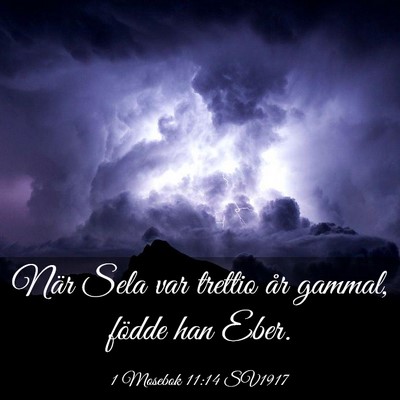Picture 03 - 1 Mosebok 11:14 SV1917 - När Sela var trettio år gammal, födde han - Bible Verse Picture