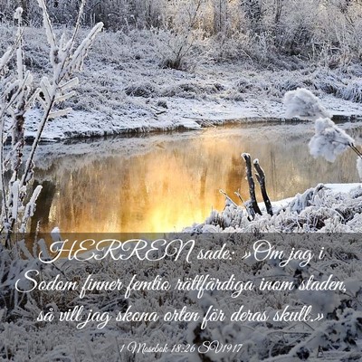 Picture 03 - 1 Mosebok 18:26 SV1917 - HERREN sade: »Om jag i Sodom finner femtio - Bible Verse Picture