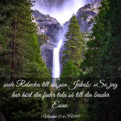 Picture 03 - 1 Mosebok 27:6 SV1917 - sade Rebecka till sin son Jakob: »Se, jag har - Bible Verse Picture