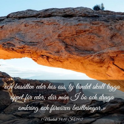 Picture 03 - 1 Mosebok 34:10 SV1917 - och bosätten eder hos oss, ty landet skall ligga - Bible Verse Picture