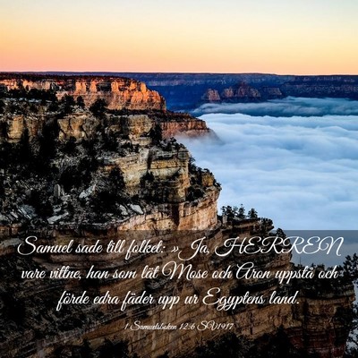 Picture 03 - 1 Samuelsboken 12:6 SV1917 - Samuel sade till folket: »Ja, HERREN vare - Bible Verse Picture