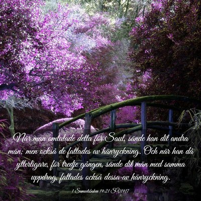 Picture 03 - 1 Samuelsboken 19:21 SV1917 - När man omtalade detta för Saul, sände han dit - Bible Verse Picture