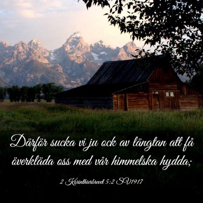 Picture 03 - 2 Korinthierbrevet 5:2 SV1917 - Därför sucka vi ju ock av längtan att få - Bible Verse Picture