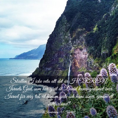 Picture 03 - 2 Krönikeboken 13:5 SV1917 - Skullen I icke veta att det är HERREN, Israels - Bible Verse Picture