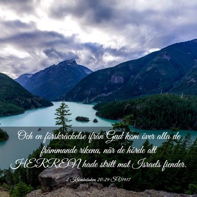 Picture 03 - 2 Krönikeboken 20:29 SV1917 - Och en förskräckelse ifrån Gud kom över alla - Bible Verse Picture