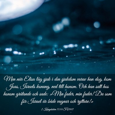 Picture 03 - 2 Kungaboken 13:14 SV1917 - Men när Elisa låg sjuk i den sjukdom varav han - Bible Verse Picture
