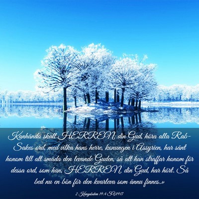 Picture 03 - 2 Kungaboken 19:4 SV1917 - Kanhända skall HERREN, din Gud, höra alla - Bible Verse Picture