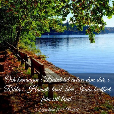 Picture 03 - 2 Kungaboken 25:21 SV1917 - Och konungen i Babel lät avliva dem där, i - Bible Verse Picture
