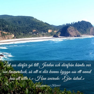 Picture 03 - 2 Kungaboken 6:2 SV1917 - Låt oss därför gå till Jordan och därifrån - Bible Verse Picture