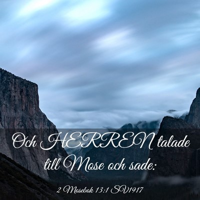 Picture 03 - 2 Mosebok 13:1 SV1917 - Och HERREN talade till Mose och - Bible Verse Picture