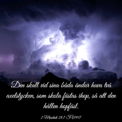 Picture 03 - 2 Mosebok 28:7 SV1917 - Den skall vid sina båda ändar hava två - Bible Verse Picture