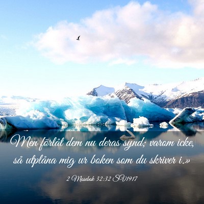 Picture 03 - 2 Mosebok 32:32 SV1917 - Men förlåt dem nu deras synd; varom icke, så - Bible Verse Picture