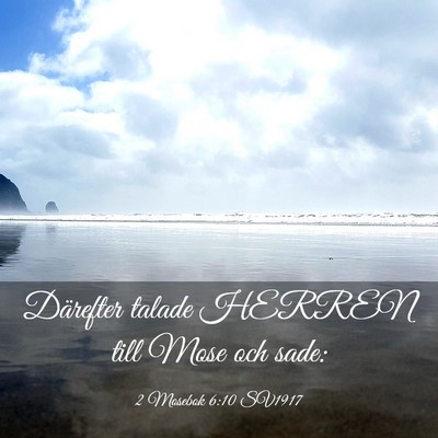 Picture 03 - 2 Mosebok 6:10 SV1917 - Därefter talade HERREN till Mose och - Bible Verse Picture