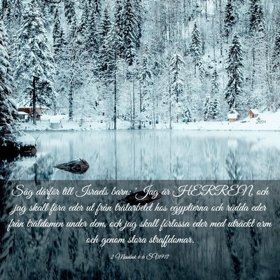 Picture 03 - 2 Mosebok 6:6 SV1917 - Säg därför till Israels barn: 'Jag är HERREN, - Bible Verse Picture