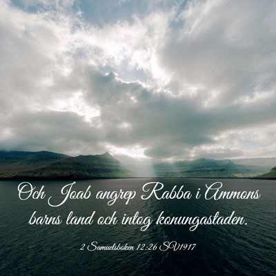 Picture 03 - 2 Samuelsboken 12:26 SV1917 - Och Joab angrep Rabba i Ammons barns land och - Bible Verse Picture