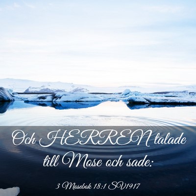 Picture 03 - 3 Mosebok 18:1 SV1917 - Och HERREN talade till Mose och - Bible Verse Picture