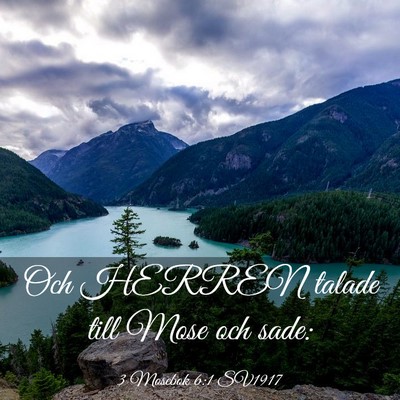 Picture 03 - 3 Mosebok 6:1 SV1917 - Och HERREN talade till Mose och - Bible Verse Picture