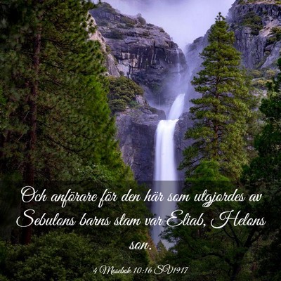 Picture 03 - 4 Mosebok 10:16 SV1917 - Och anförare för den här som utgjordes av - Bible Verse Picture