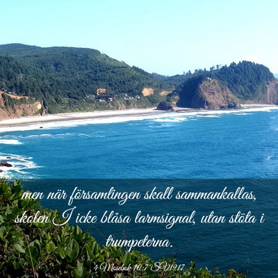 Picture 03 - 4 Mosebok 10:7 SV1917 - men när församlingen skall sammankallas, skolen - Bible Verse Picture