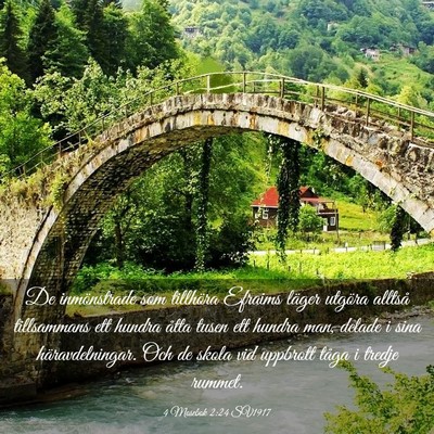 Picture 03 - 4 Mosebok 2:24 SV1917 - De inmönstrade som tillhöra Efraims läger - Bible Verse Picture