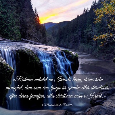 Picture 03 - 4 Mosebok 26:2 SV1917 - »Räknen antalet av Israels barn, deras hela - Bible Verse Picture