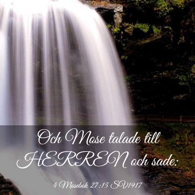 Picture 03 - 4 Mosebok 27:15 SV1917 - Och Mose talade till HERREN och - Bible Verse Picture