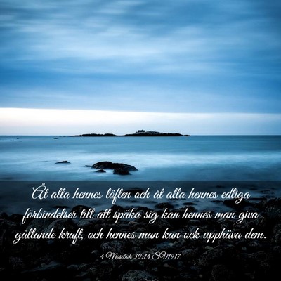 Picture 03 - 4 Mosebok 30:14 SV1917 - Åt alla hennes löften och åt alla hennes - Bible Verse Picture