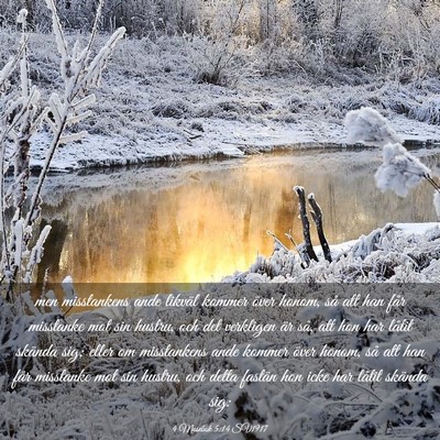 Picture 03 - 4 Mosebok 5:14 SV1917 - men misstankens ande likväl kommer över honom, - Bible Verse Picture
