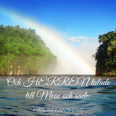 Picture 03 - 4 Mosebok 6:22 SV1917 - Och HERREN talade till Mose och - Bible Verse Picture