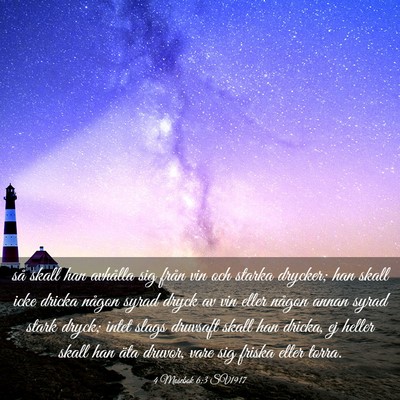 Picture 03 - 4 Mosebok 6:3 SV1917 - så skall han avhålla sig från vin och starka - Bible Verse Picture