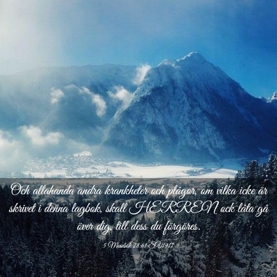 Picture 03 - 5 Mosebok 28:61 SV1917 - Och allahanda andra krankheter och plågor, om - Bible Verse Picture