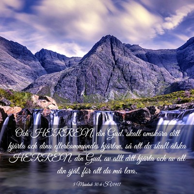 Picture 03 - 5 Mosebok 30:6 SV1917 - Och HERREN, din Gud. skall omskära ditt hjärta - Bible Verse Picture