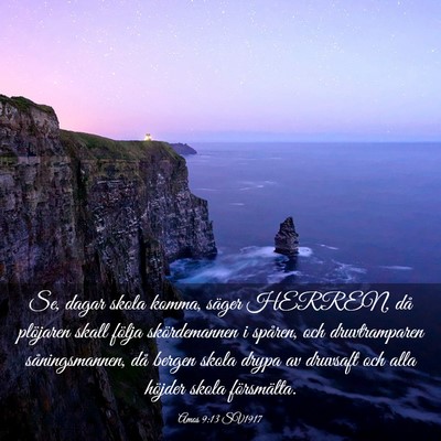 Picture 03 - Amos 9:13 SV1917 - Se, dagar skola komma, säger HERREN, då - Bible Verse Picture