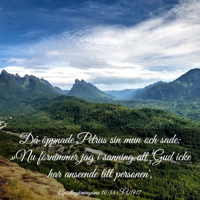 Picture 03 - Apostlagärningarna 10:34 SV1917 - Då öppnade Petrus sin mun och sade: »Nu - Bible Verse Picture