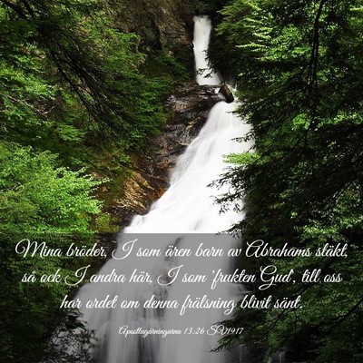 Picture 03 - Apostlagärningarna 13:26 SV1917 - Mina bröder, I som ären barn av Abrahams - Bible Verse Picture