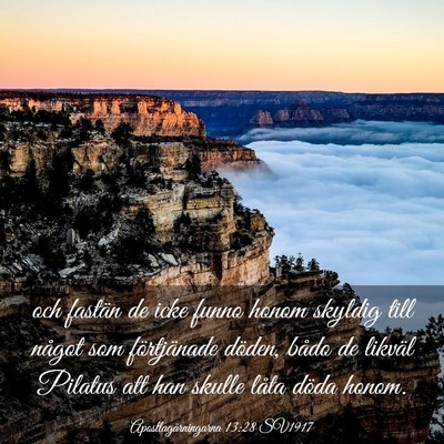 Picture 03 - Apostlagärningarna 13:28 SV1917 - och fastän de icke funno honom skyldig till - Bible Verse Picture
