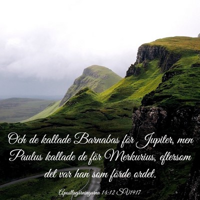 Picture 03 - Apostlagärningarna 14:12 SV1917 - Och de kallade Barnabas för Jupiter, men Paulus - Bible Verse Picture