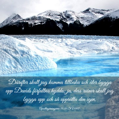 Picture 03 - Apostlagärningarna 15:16 SV1917 - 'Därefter skall jag komma tillbaka och åter - Bible Verse Picture