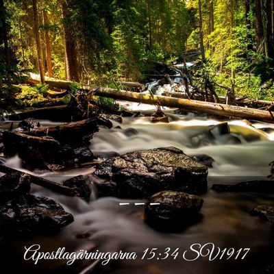 Picture 03 - Apostlagärningarna 15:34 SV1917 -  - Bible Verse Picture