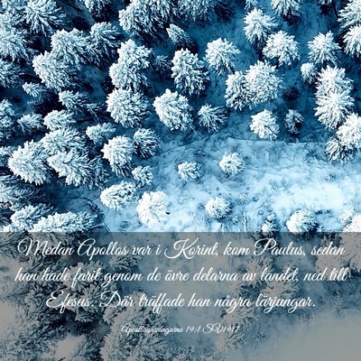 Picture 03 - Apostlagärningarna 19:1 SV1917 - Medan Apollos var i Korint, kom Paulus, sedan han - Bible Verse Picture