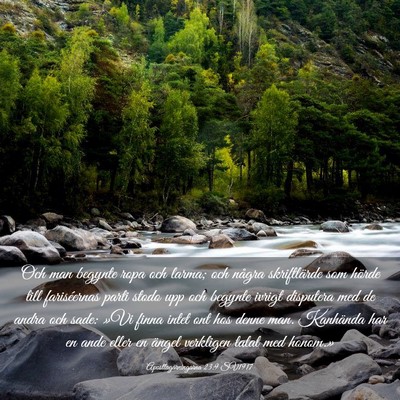 Picture 03 - Apostlagärningarna 23:9 SV1917 - Och man begynte ropa och larma; och några - Bible Verse Picture
